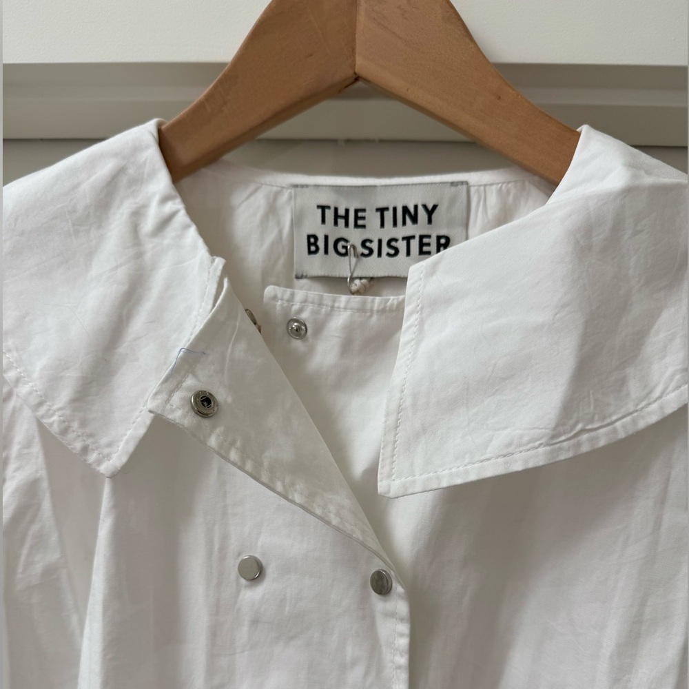 Tiny Cottons Tiny Big Sister White Button Blouse